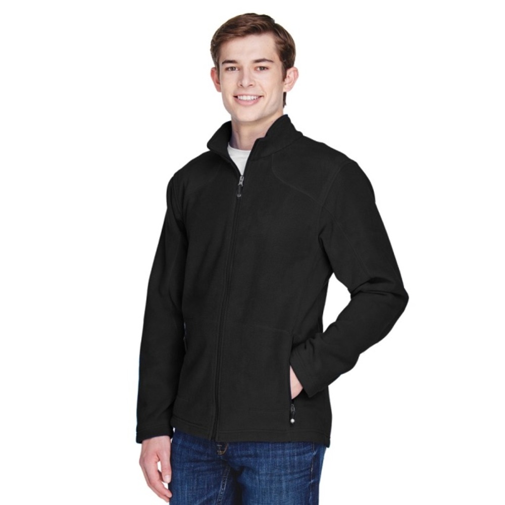 North End Classic Full-Zip Fleece Jacket-Black
